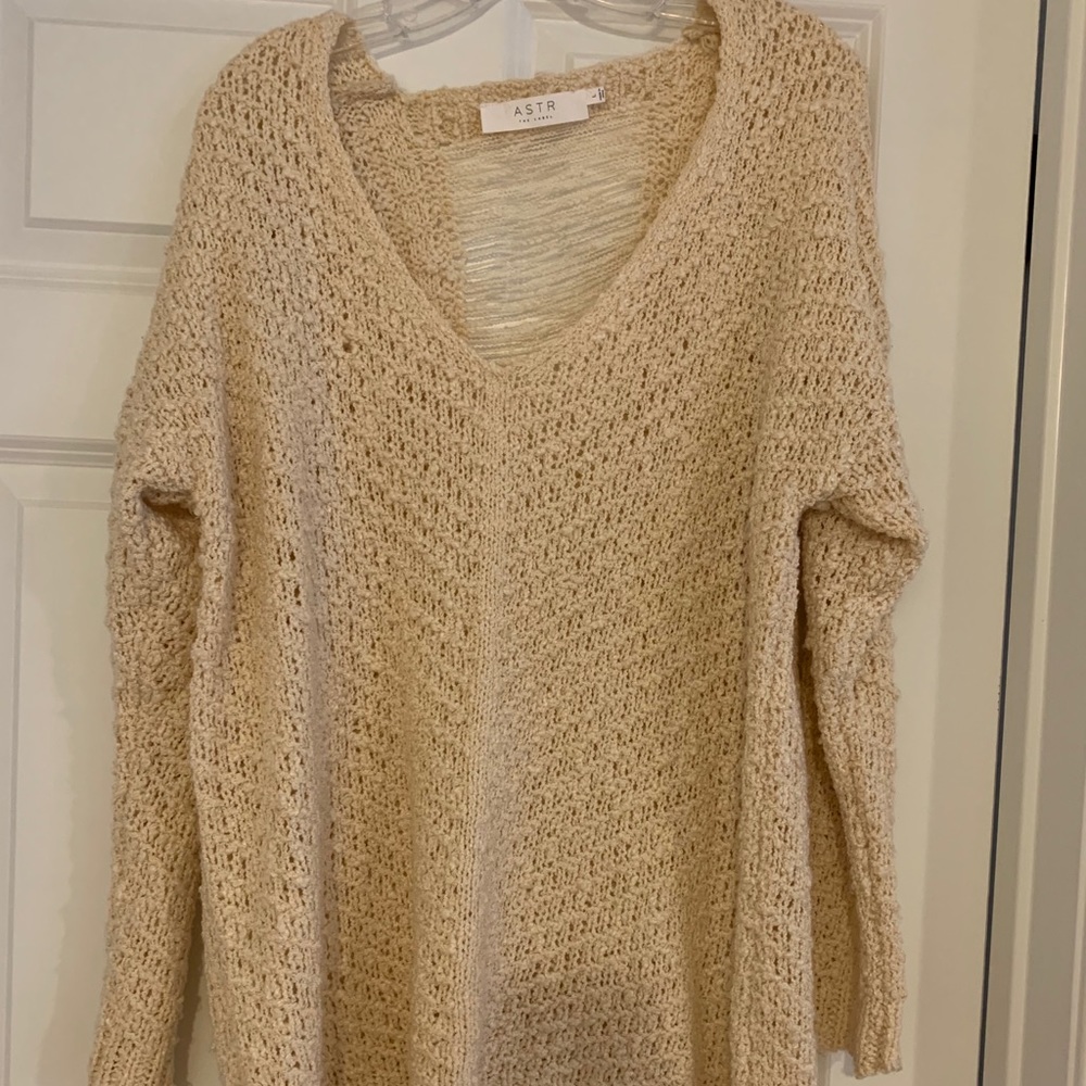Cream colored ASTR sweater